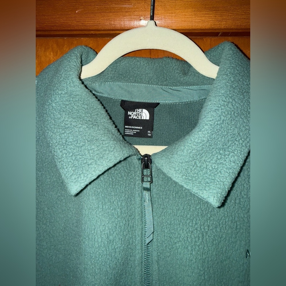 The North Face Two Tone Green Black Fleece Jacket Men’s XL - Picture 7 of 11